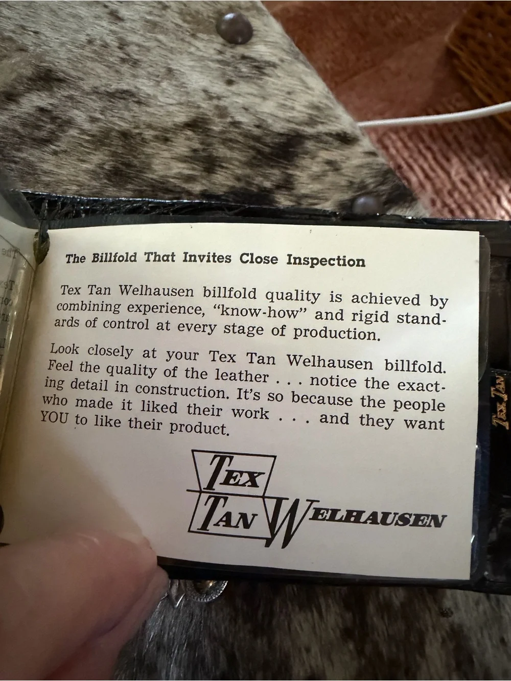 Vintage Tex Tan Welhausen Genuine Domestic Alligator Wallet NOS New Old Stock